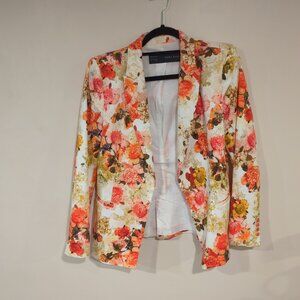 ZARA basic floral blazer, size L, EUC